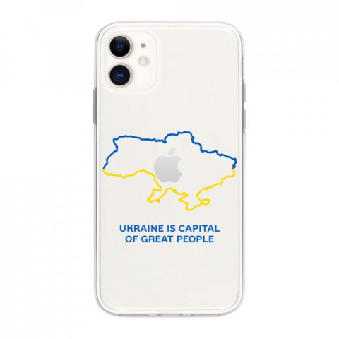 Патріотичний чохол для iPhone 11 з малюнком "Ukraine"